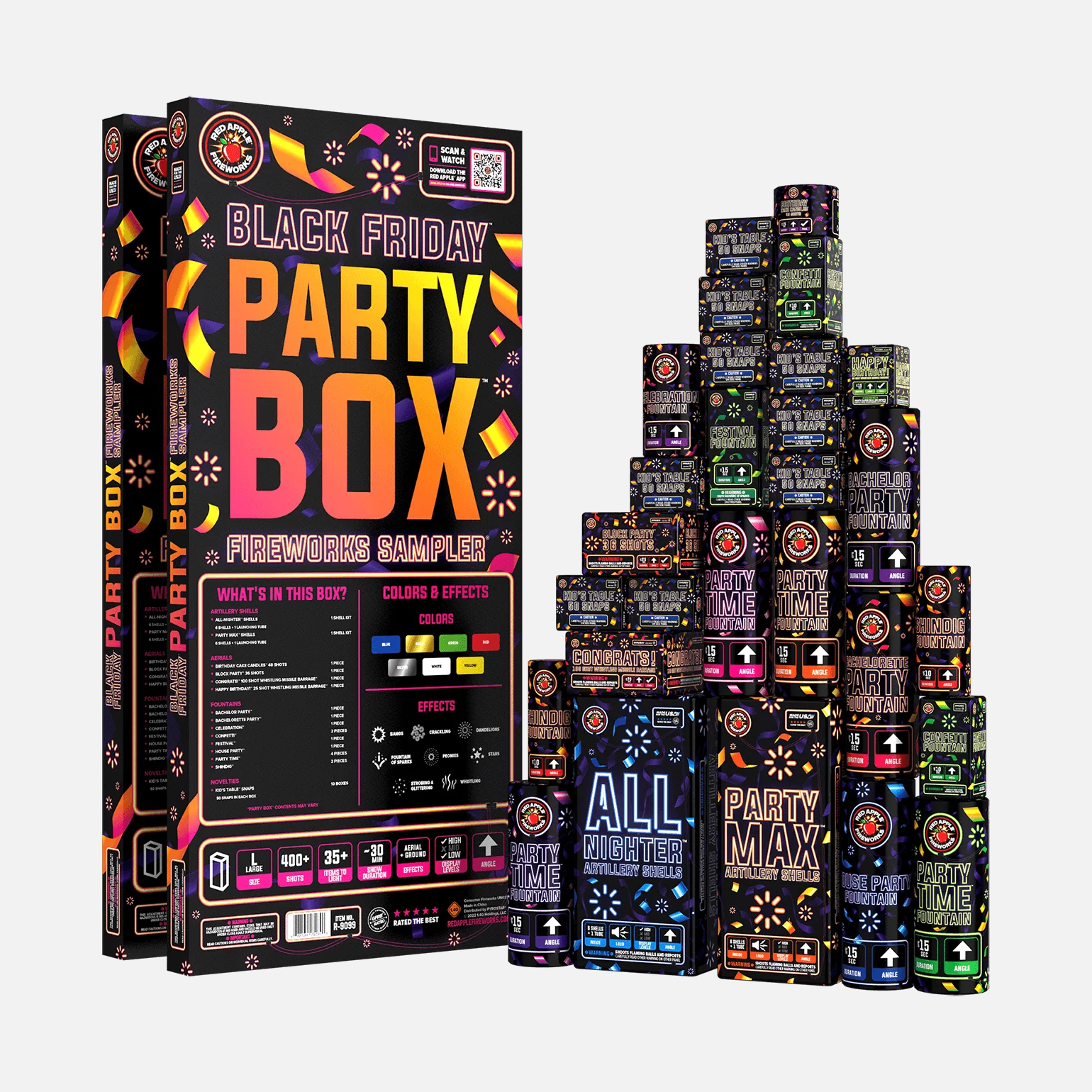 Black Friday Party Box 400 Shot Fireworks Samplers® - Image 4