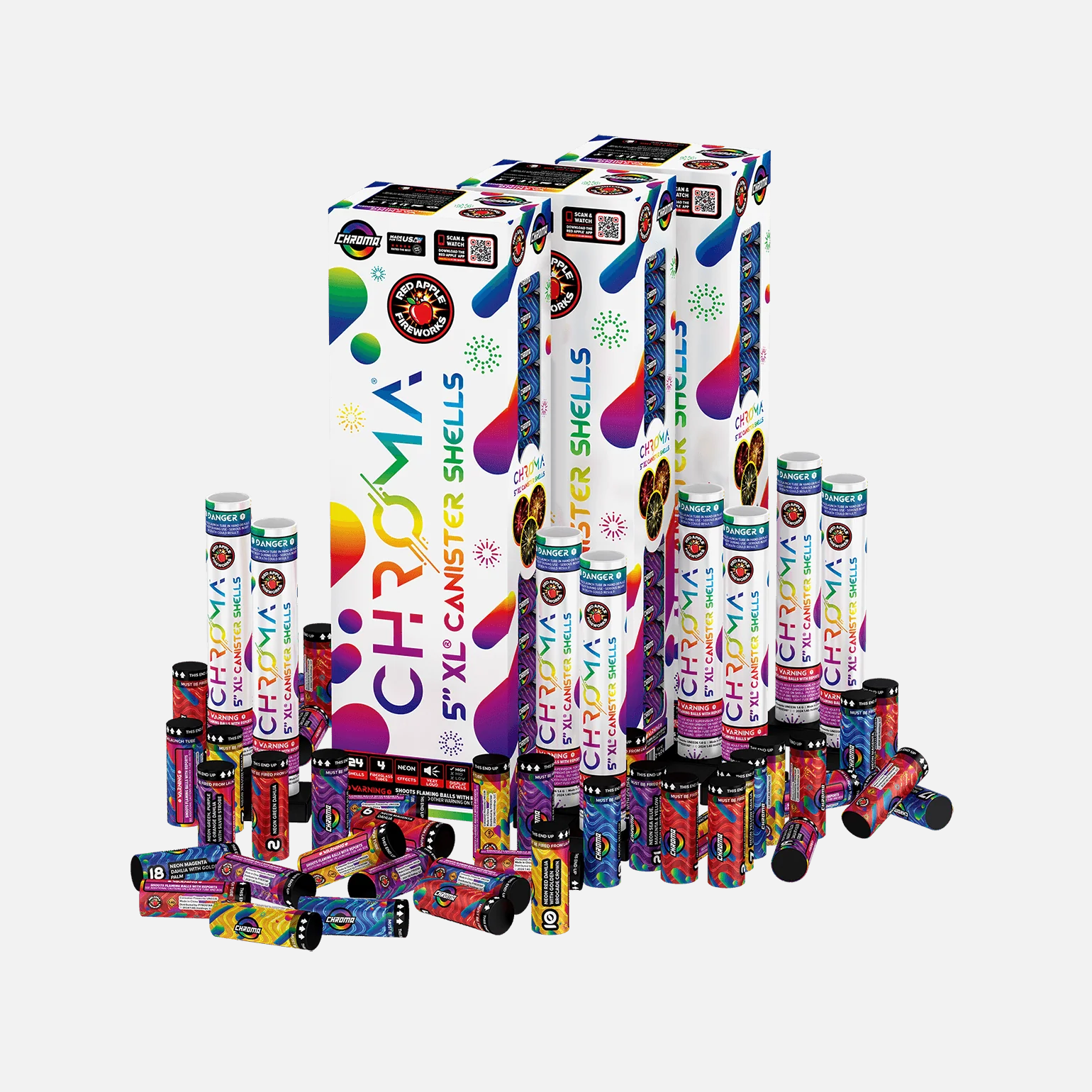 Chroma® 24 Shot 5-Inch XL® Canister Shells - Image 4