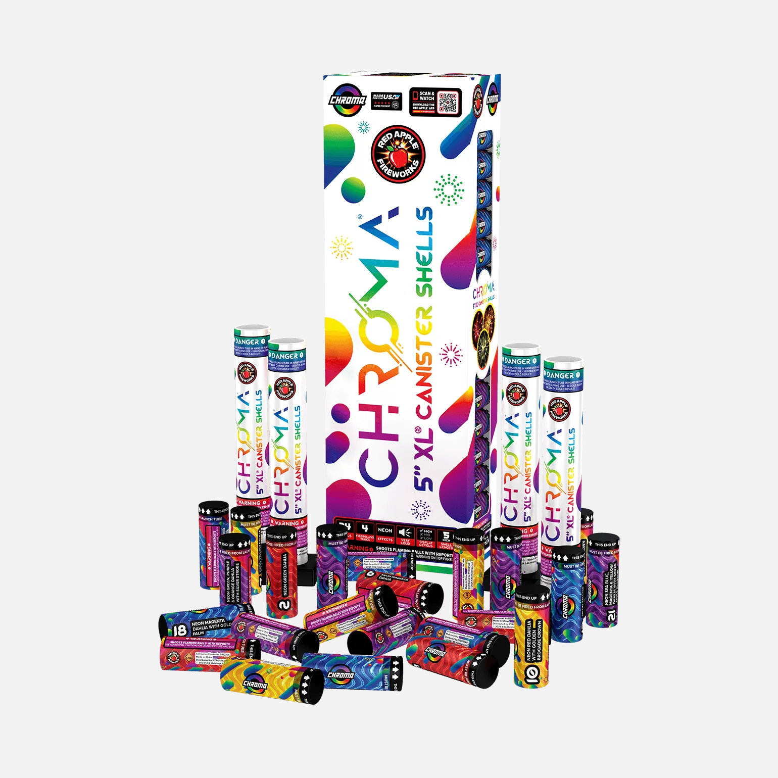 Chroma® 24 Shot 5-Inch XL® Canister Shells - Image 5