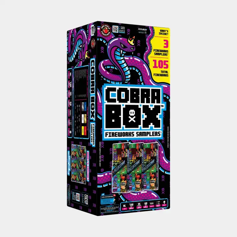 Cobra Box™ 730 Shot Fireworks Samplers® - Image 3
