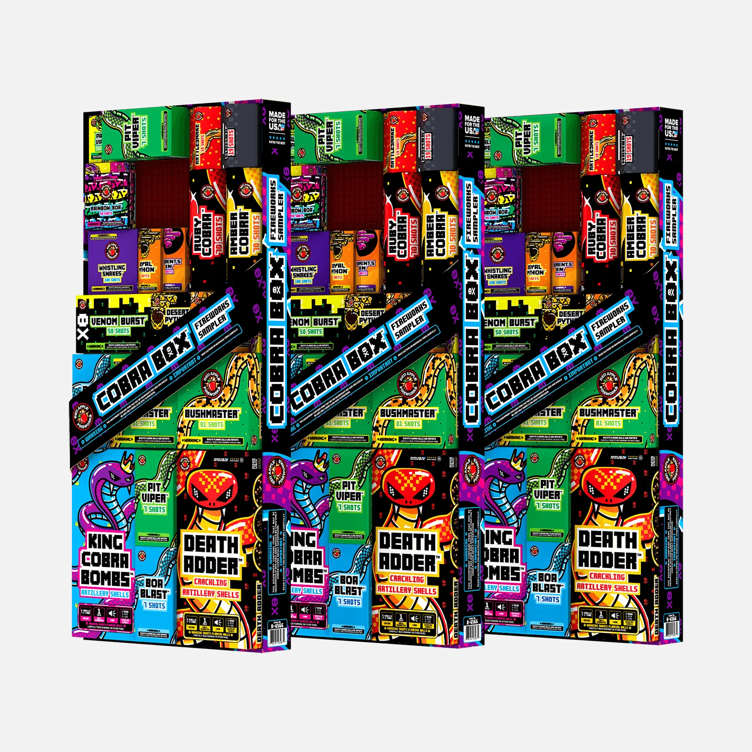 Cobra Box™ 730 Shot Fireworks Samplers® - Image 4