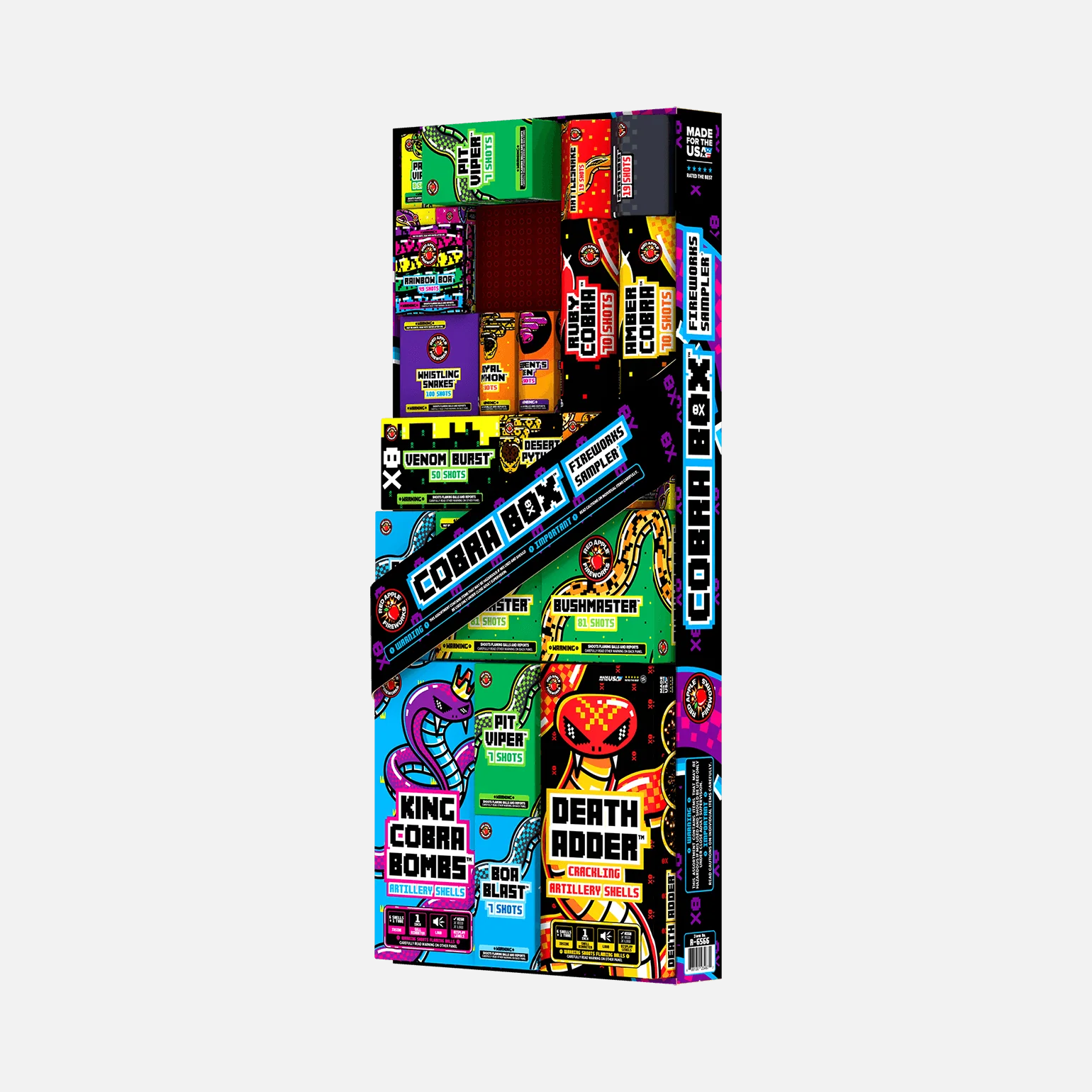 Cobra Box™ 730 Shot Fireworks Samplers® - Image 5