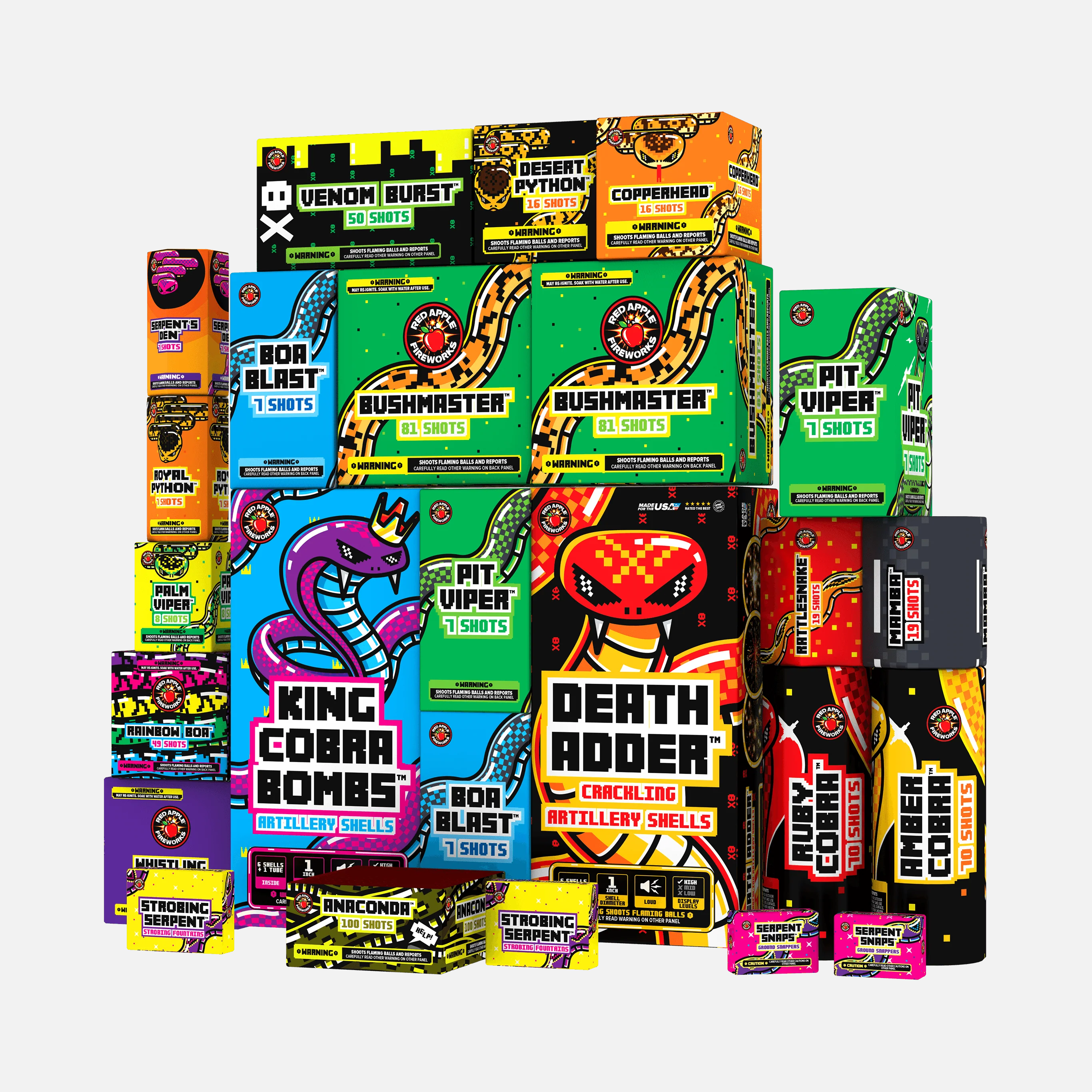 Cobra Box™ 730 Shot Fireworks Samplers® - Image 6