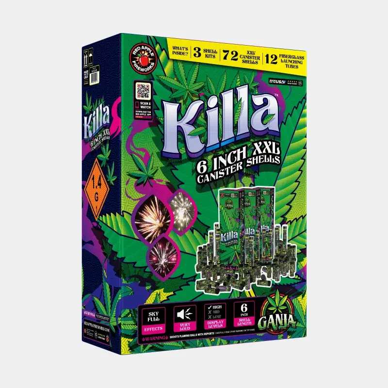 Ganja® Killa 24 Shot 6-Inch XXL™ Canister Shells - Image 3