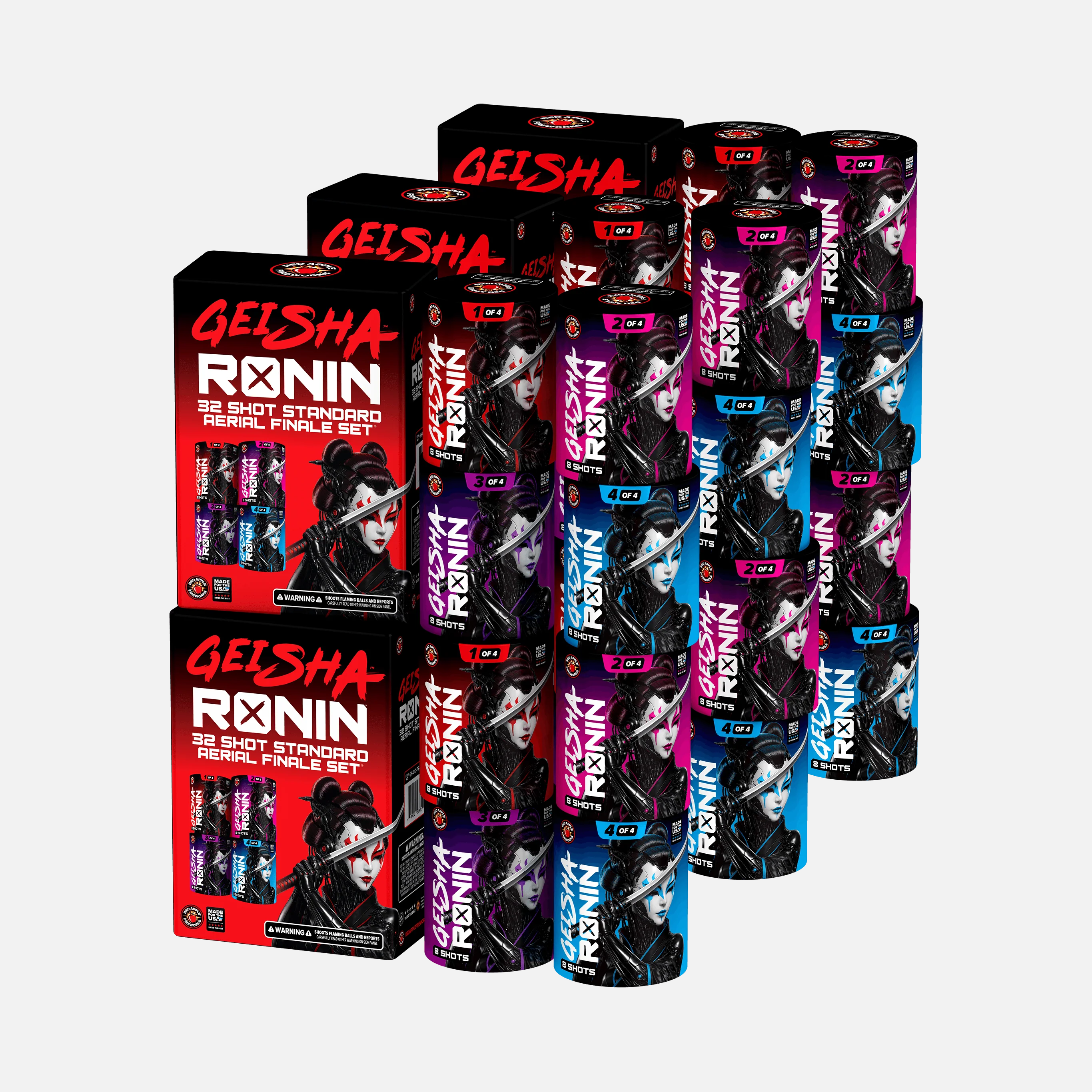 Geisha™ 32 Shot Standard Aerial Finale Sets - Image 4