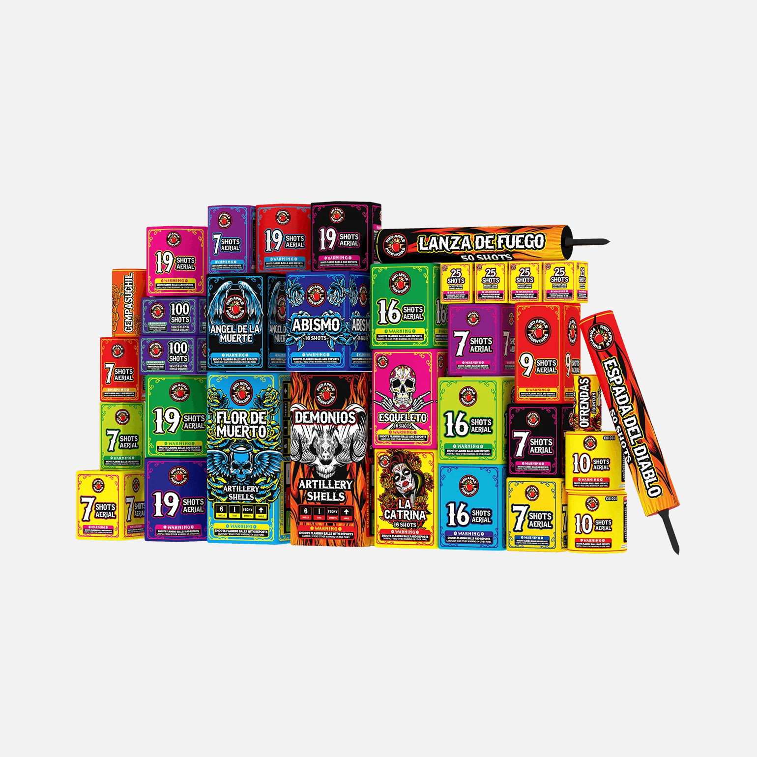 Infierno™ Box 697 Shot Fireworks Sampler® - Image 3