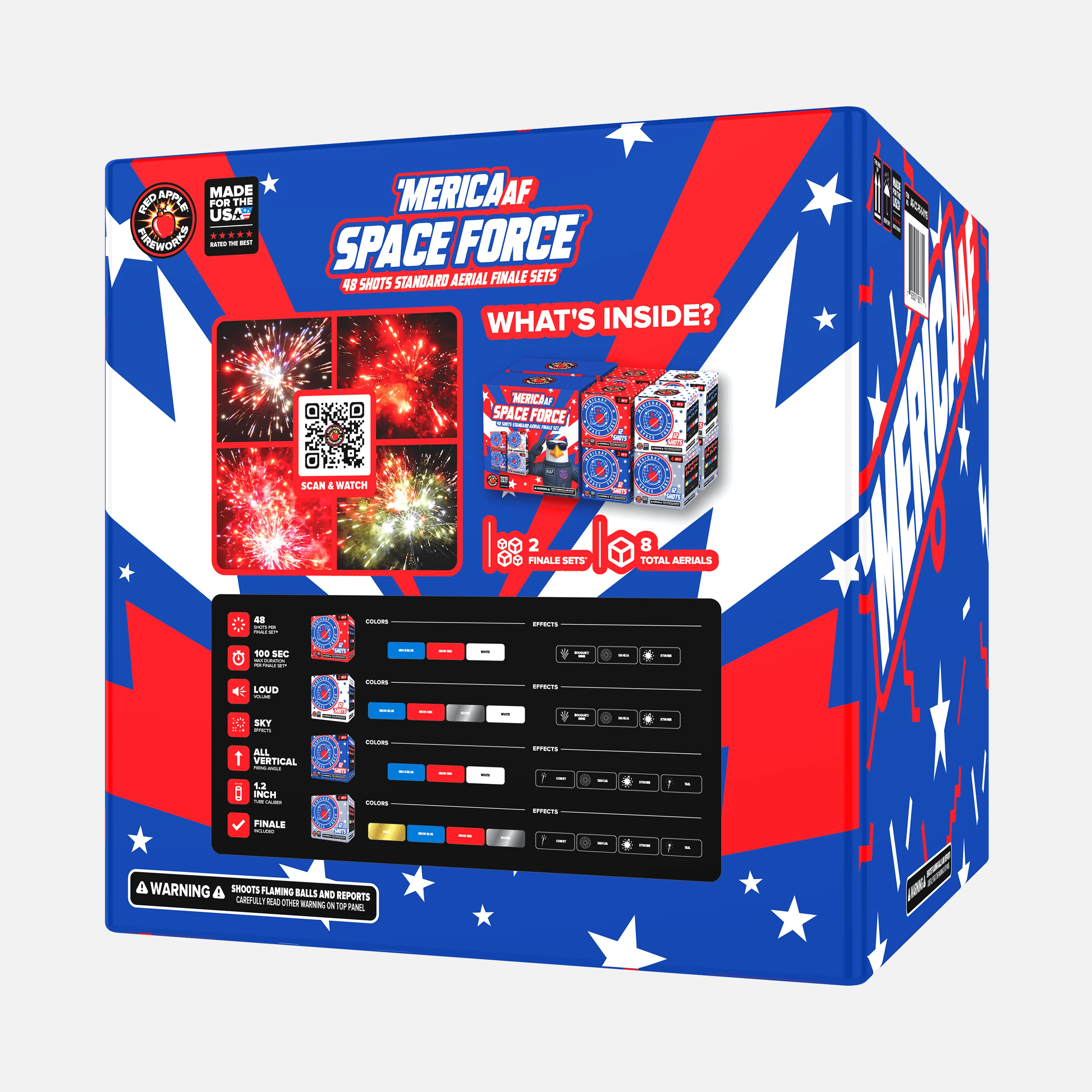 'MERICA AF™ Space Force™ 48 Shots Standard Aerial Finale Sets® - Image 3