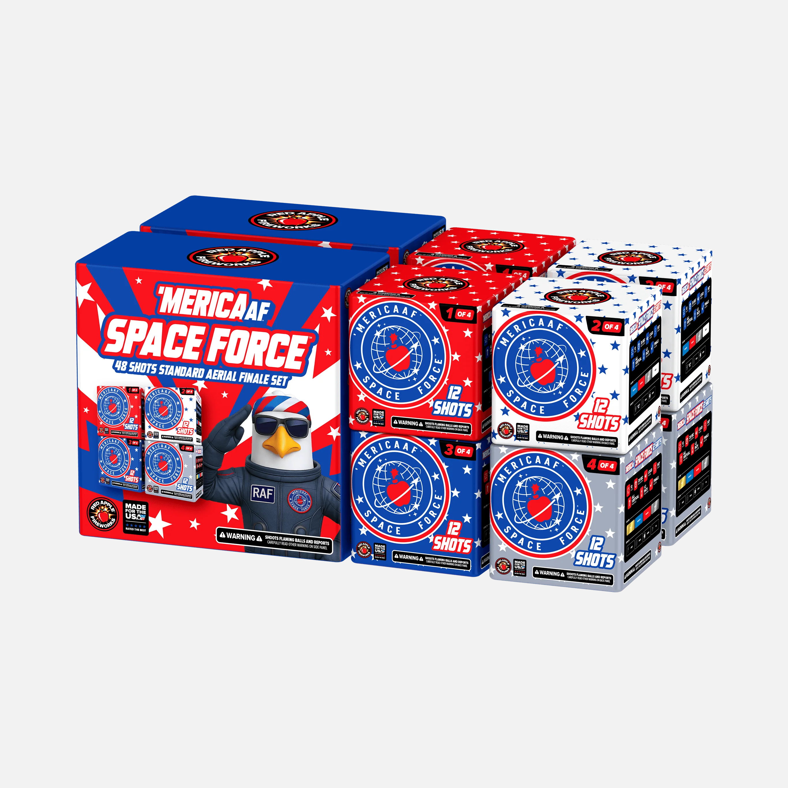 'MERICA AF™ Space Force™ 48 Shots Standard Aerial Finale Sets® - Image 4