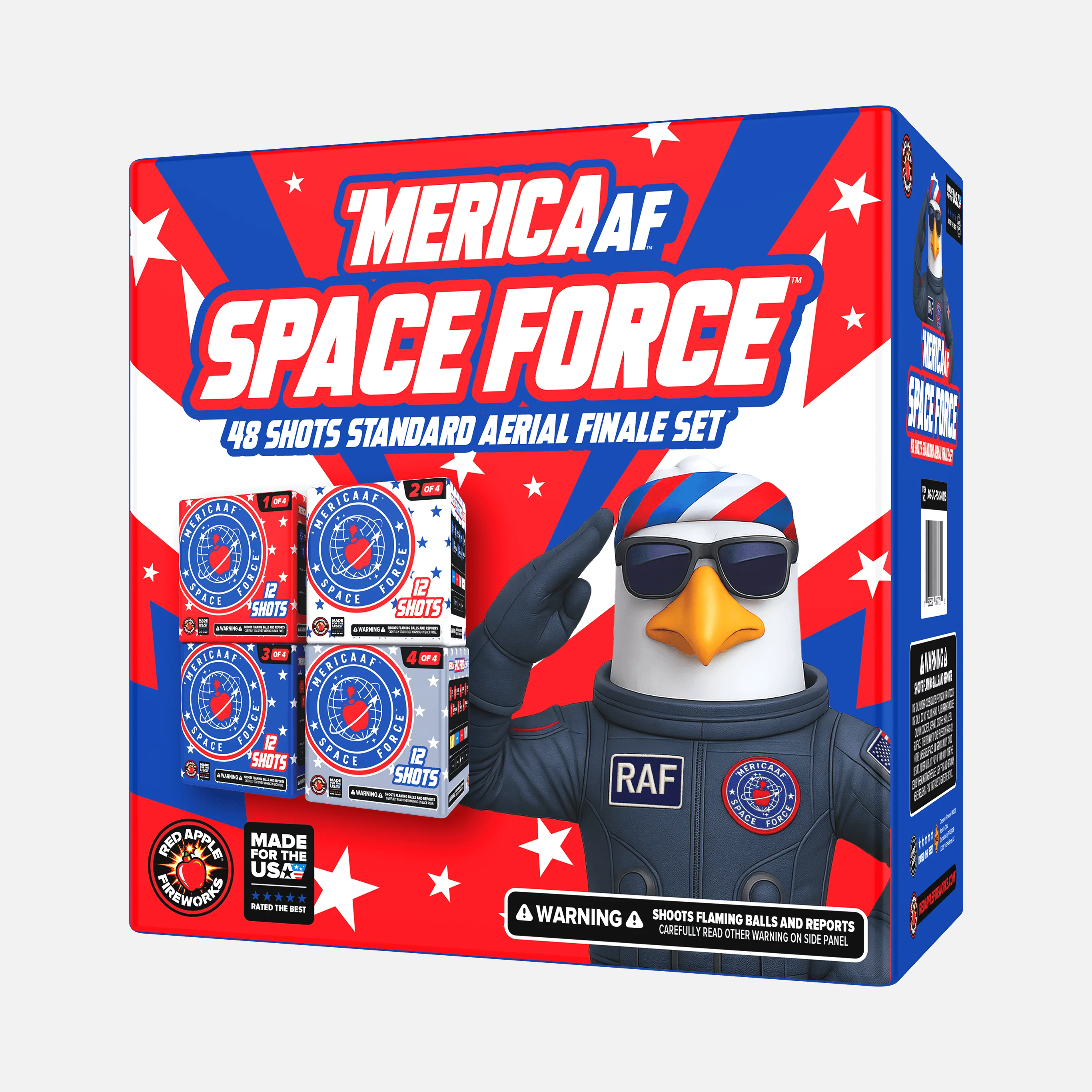 'MERICA AF™ Space Force™ 48 Shots Standard Aerial Finale Sets® - Image 5
