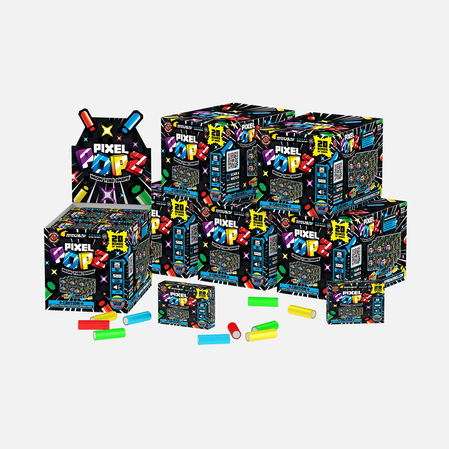 Pixel Popz™ Neon Tube Snaps - Image 4