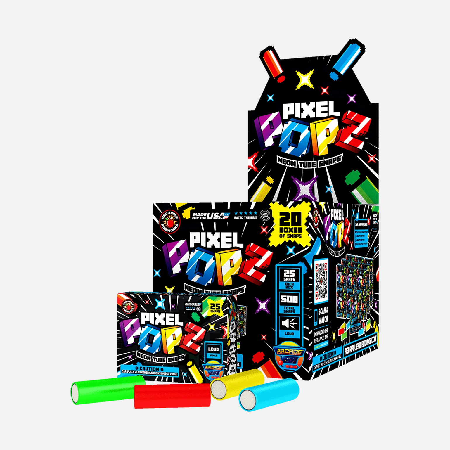 Pixel Popz™ Neon Tube Snaps - Image 5