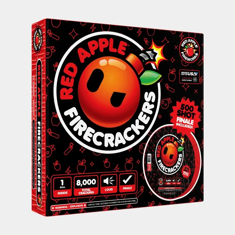 Red Apple® Bombs 8,000 Roll Flash Crackers with 500 Shot Finale - Image 3
