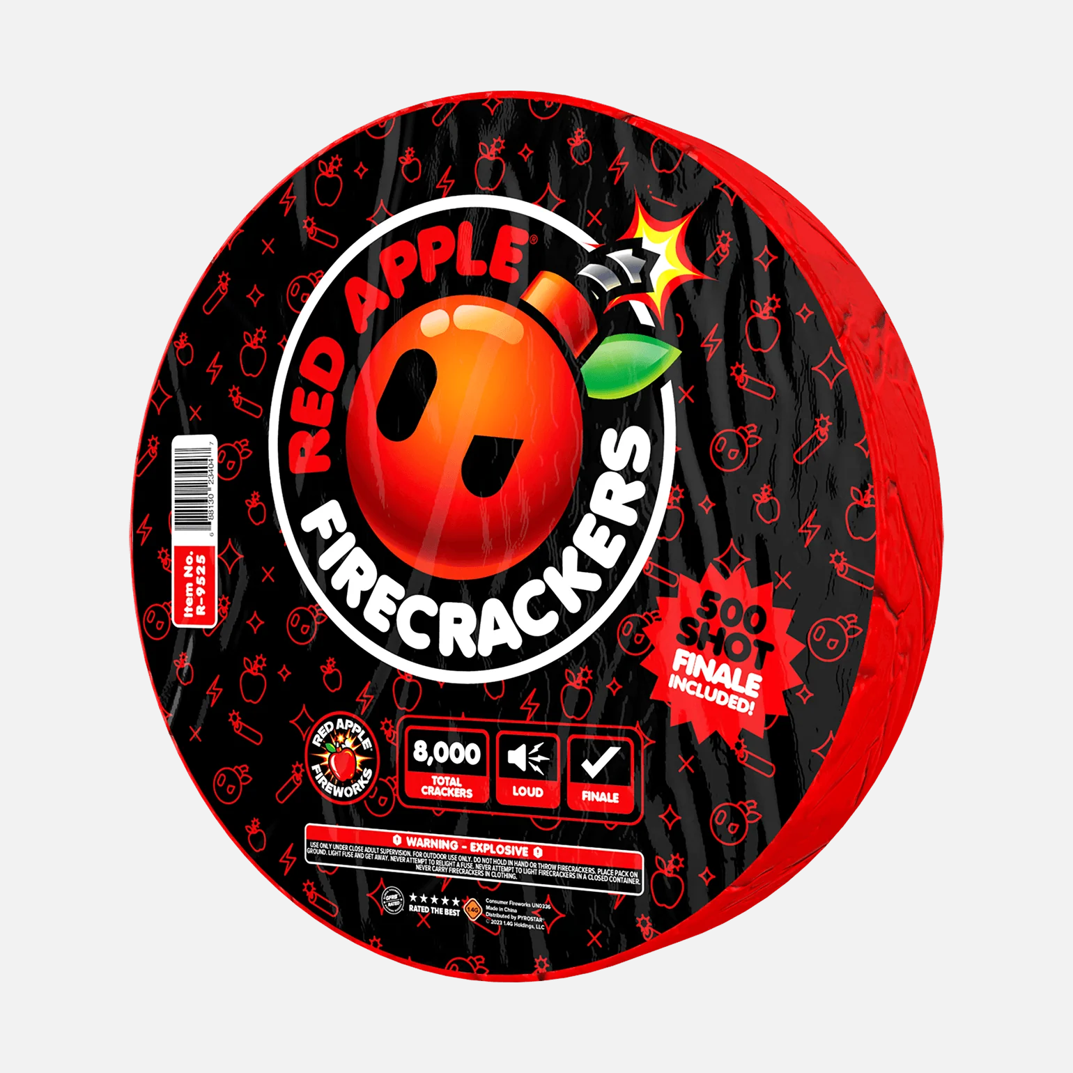 Red Apple® Bombs 8,000 Roll Flash Crackers with 500 Shot Finale - Image 4