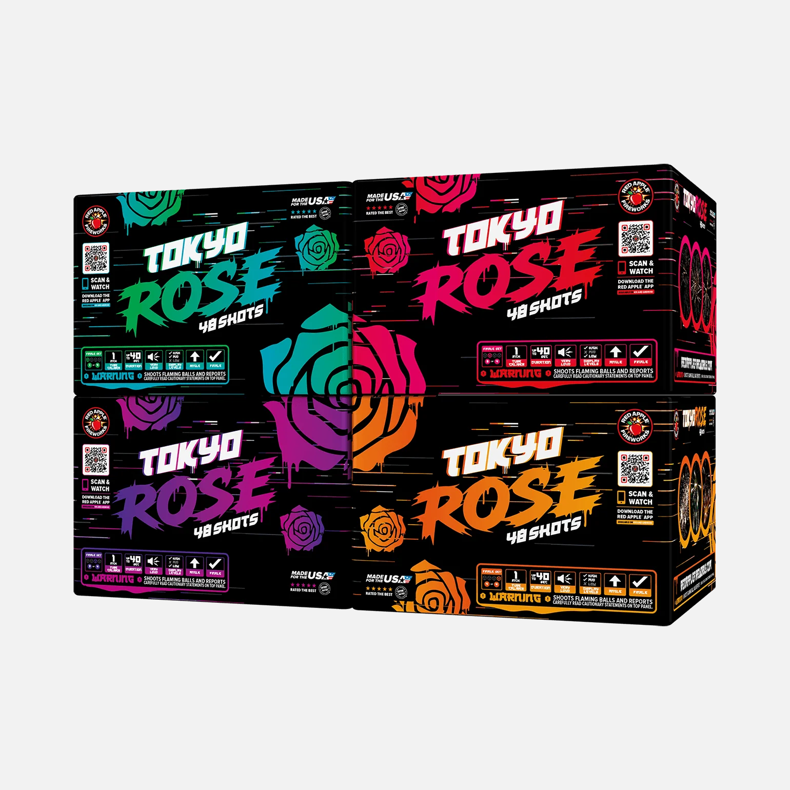 Tokyo Rose™ 192 Shots XL® Aerial Finale Set® - Image 4
