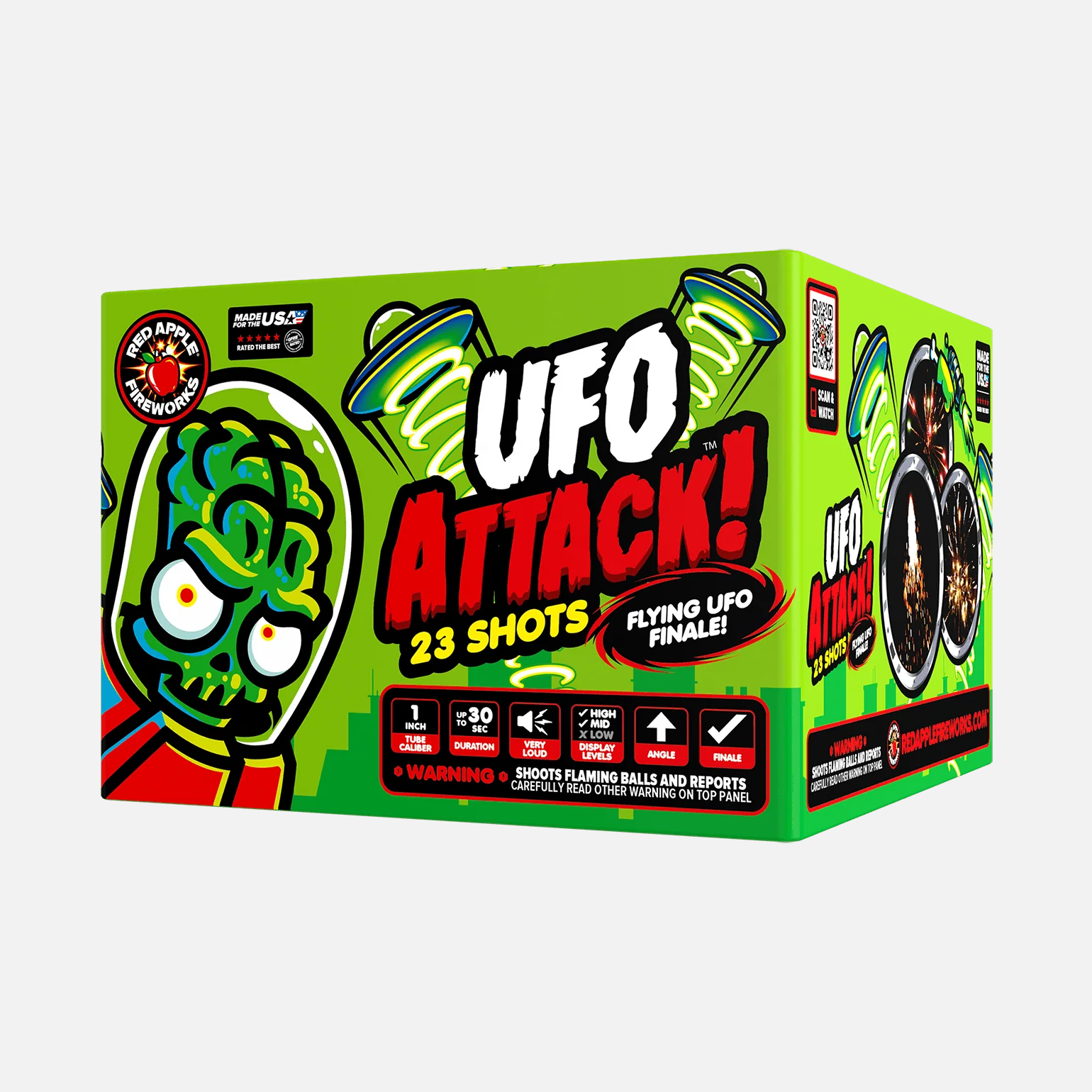 UFO Attack!™ 46 Shot XL® Aerial Finale Set® with Flying UFOs! - Image 6